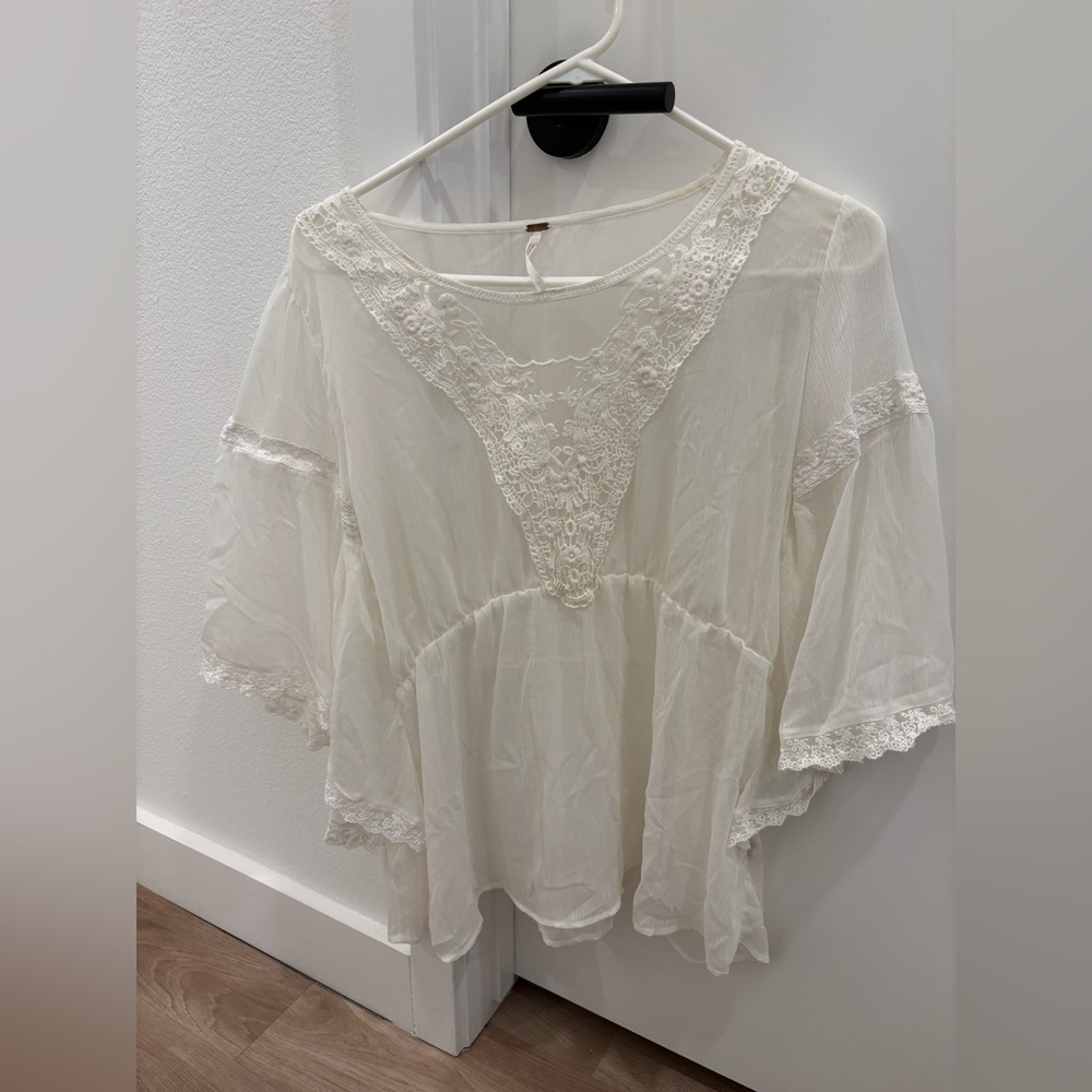 Free people Lace Sheer Blouse *Read*